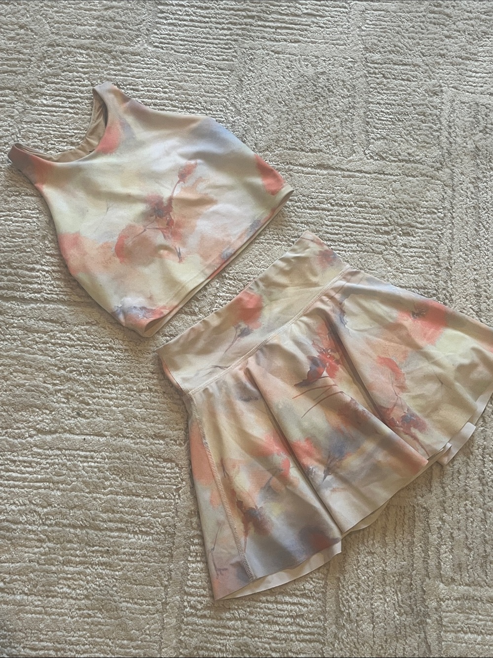 Old Navy | Girls' Watercolor Active Skort Set, 10/12